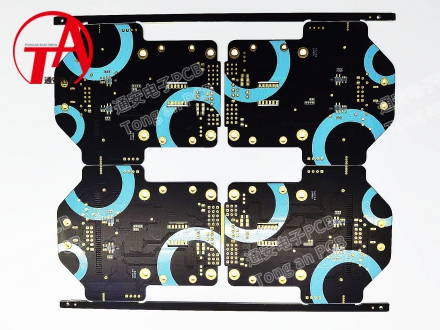 羅杰斯高頻板8層 黑油藍(lán)字